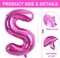 40 Inch Large Rose Red Letter S Balloons - Giant Hot Pink Alphabet Letter Balloons for Birthday Party Anniversary Supplies Decorations